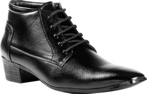 Riffway Height Increasing British Black Formal Boots For Men - Buy ...