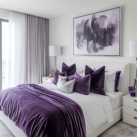 12+ Unique Purple Two Colour Combinations For Bedroom Walls