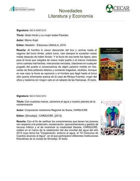 NOVEDADES LITERARIAS - OCTUBRE DE 2015 - fabian.palomeque - Página 1 ...