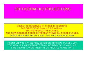 Isometric projections - Isometric Projection • In multi-view ...