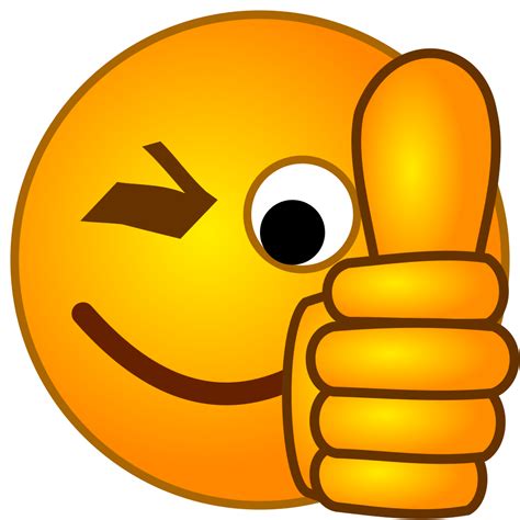Smiley Face Thumbs Up Png