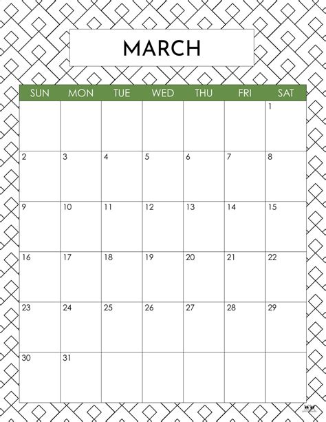 March 2025 Calendars - 107 FREE Printables | Printabulls