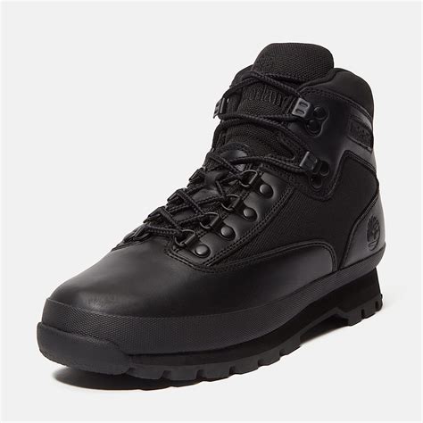 Euro Hiker Leather Boot for Men in Black