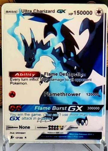 Custom Handmade Pokemon Charizard GX Orica Card - India | Ubuy