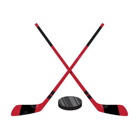 Hockey Sticks Crossed Clipart Row