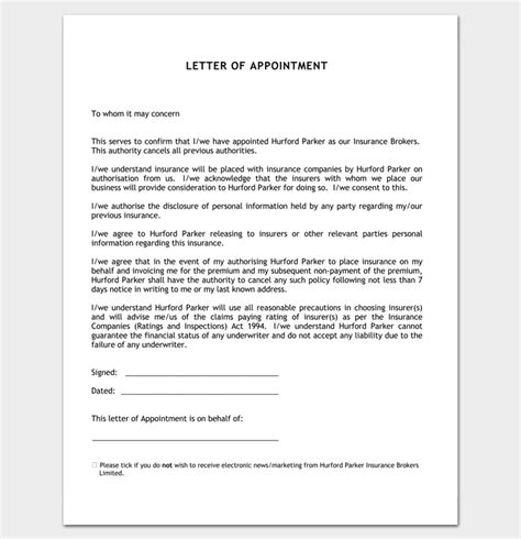 Permanent Employee Appointment Letter Gratis