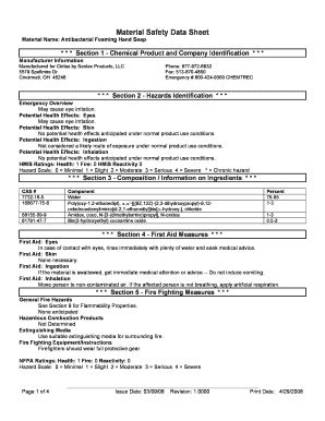 SANIS By Cintas Antibacterial Foam Handsoap - Fill and Sign Printable ...
