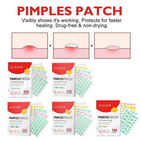 Pimple Patches for Face,200 Counts Acne Patches,Hydrocolloid Patches for Covering Zits and ...