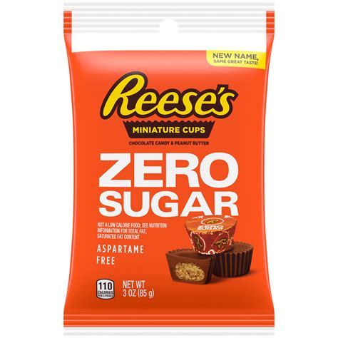 Hershey's - Zero Sugar Candy - Reese's Peanut Butter Cups - 3 oz Bag ...