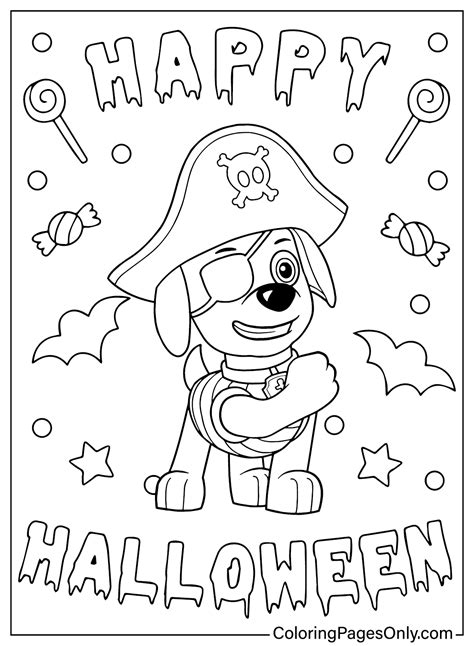 30+ Paw Patrol Halloween Coloring Pages - Free Printable PDF & Online ...