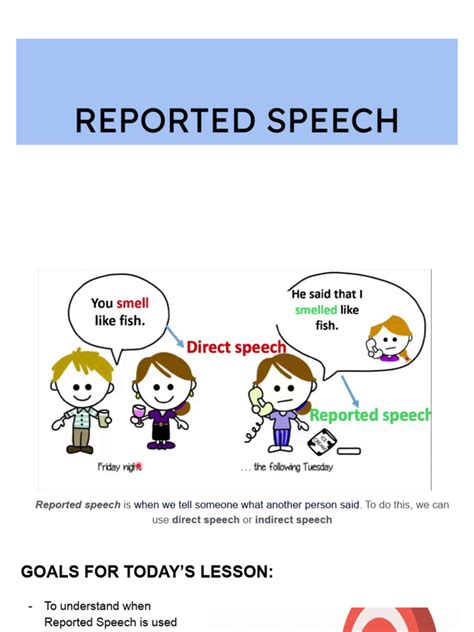 Image result for Reported Speech Tutorial