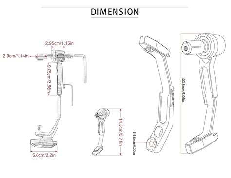 Yobbo Universal Motorcycle Bike Clutch Lever Protector Brake Guard ...