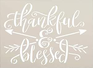 Ivana's Thankful & Blessed Stencil | DIY Inspirational Boho Family Home ...
