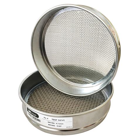 KimLab Economy Test Sieve #5 / 4mm Mesh Size,304 Stainless Steel Wire ...