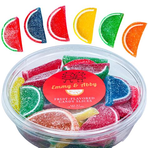 Buy Emmy & Abby Assorted Jelly Fruit Slices Candy - 1 Pound in a ...