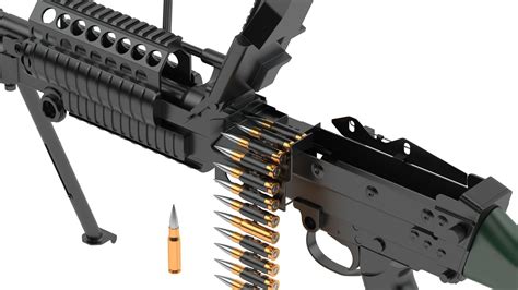 Mk 48 Machine Gun 3D model | CGTrader
