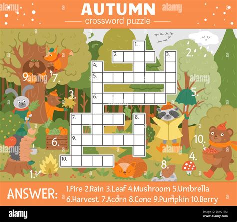 Autumn Crossword Puzzle