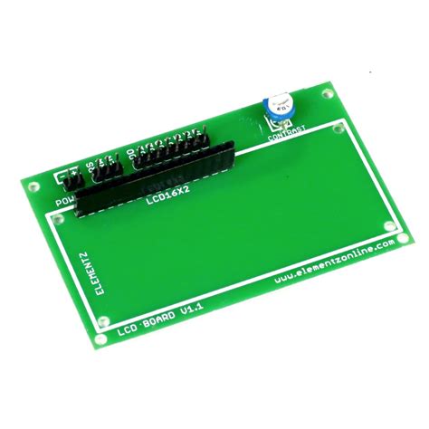 Buy 16x2 LCD Display Base Board : ElementzOnline INDIA