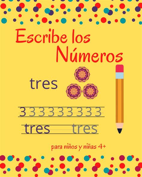 Buy Escribe los números. Para niños y niñas 4+: Libro para aprender y ...
