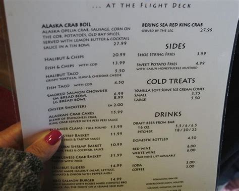 ALASKA FISH & CHIPS COMPANY AT THE FLIGHT DECK, Juneau - Menu, Prices ...