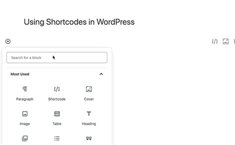 Image result for Adding Shortcode to WordPress