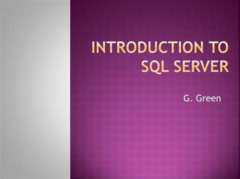 Microsoft SQL Server Introduction 的图像结果