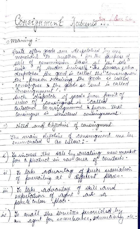 Consignment Account - Business management - Studocu