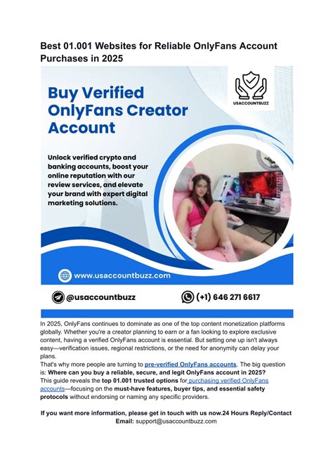 PPT - Best 01.001 Websites for Reliable OnlyFans Account Purchases in 2025 PowerPoint ...