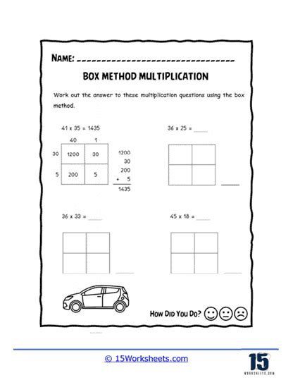 Image result for Box Method Easy Multiplication