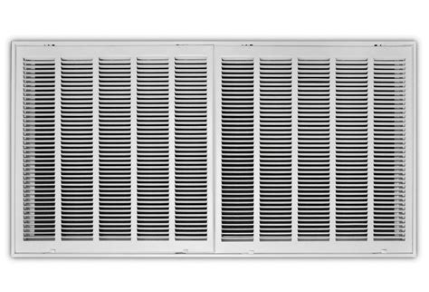 40" X 20" Steel Return Air Filter Grille for 1" Filter - Fixed Hinged ...