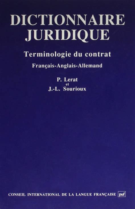 Buy French Law Dictionary of Contract Terminology With Equivalents in ...