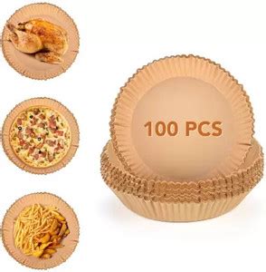 N.A.R VENTURES Disposable Paper Liner-100PCS Round Air Fryer Parchment ...