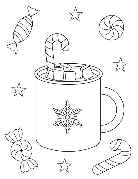 Easy Winter Coloring Pages
