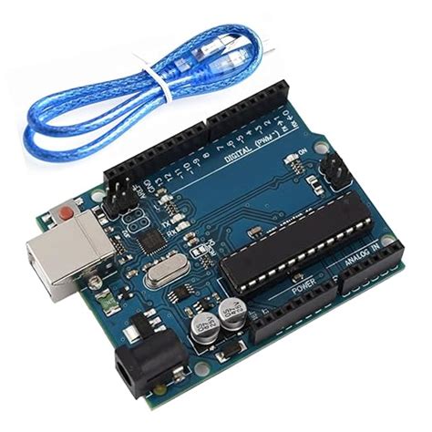 Tishvi UNO R3 DIP Development Board Kit with USB Cable | ATmega328P ...