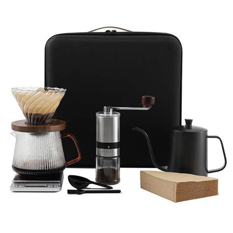 THE BEAN CO Pour Over Coffee Set with Travel Bag | Gooseneck Pour Over ...