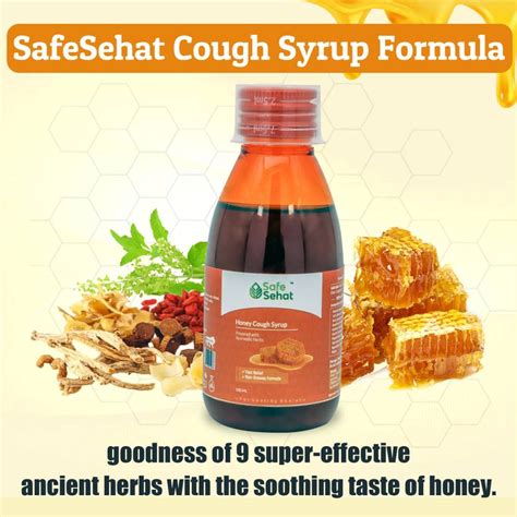 SafeSehat Ayurvedic Cough Syrup|Non-drowsy, with Honey , Zero Added ...