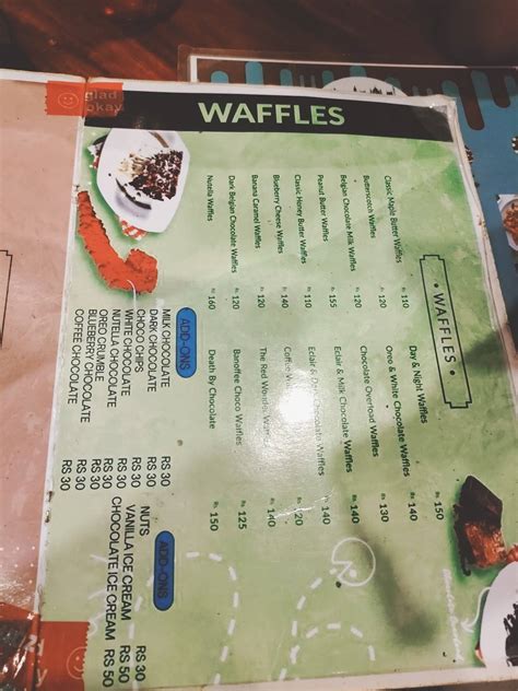 Menu at Budapest Bake Inn, Brahmapur