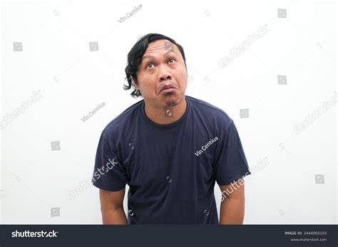 Adult Asian Man Showing Funny Ugly Stock Photo 2444005103 | Shutterstock