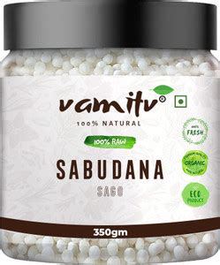 vamitv Premium Quality Sabudana (Sago) 350gm | 100% Pure & Natural Sago ...