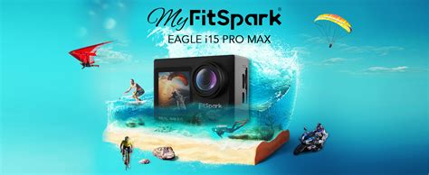 FitSpark Eagle i15 Pro Max Real 4K30FPS Dual Screens WiFi Action Camera ...