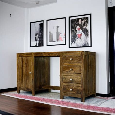 Anthea Solid Wood Study Table – Nismaaya Decor