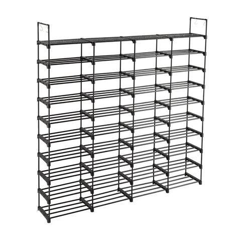 10-tier Metal Shoe Rack Storage Organizer 80 Pairs