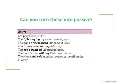 Image result for Passive Voice Tutorial