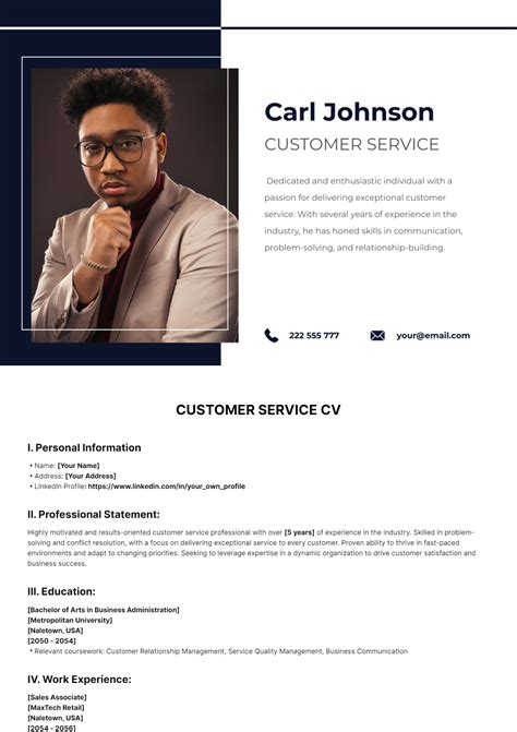Image result for Insurance Customer Service CV Template