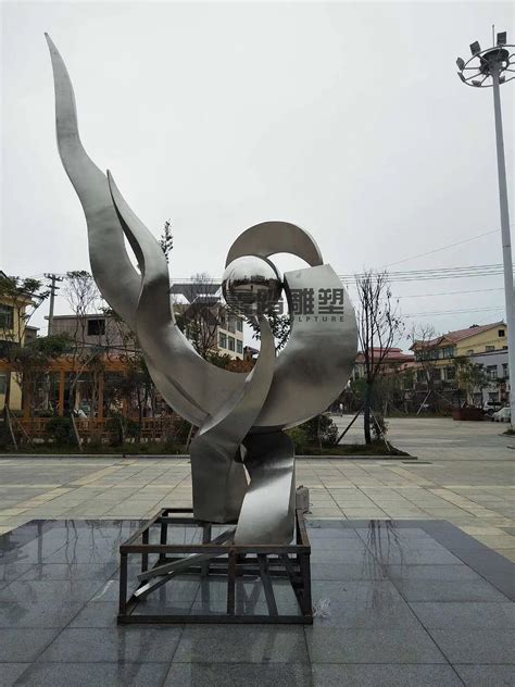 大型风动不锈钢雕塑户外艺术广场园林景观抽象不锈钢雕塑风车摆件-阿里巴巴