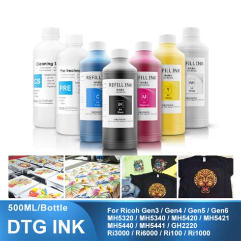 Unbranded 500ML Ink for Ricoh DTG Printers (Gen3-6, GH2220, Ri India | Ubuy