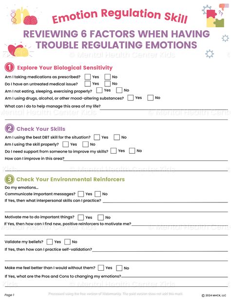 DBT What Makes It Hard To Regulate Emotions Worksheet - Worksheets Library
