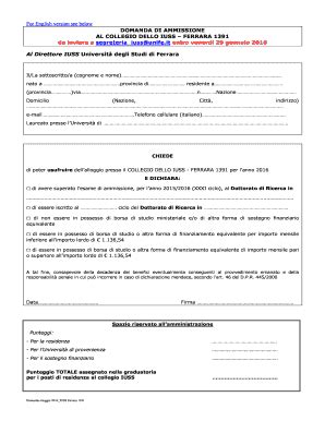 Iuss Unife - Fill Online, Printable, Fillable, Blank | pdfFiller