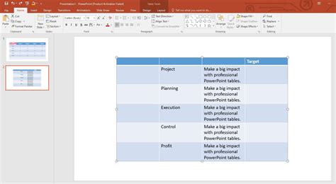 Image result for How to Add Table in PowerPoint
