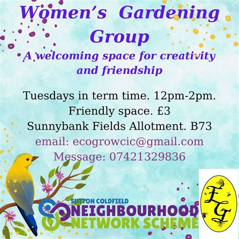 Womens art and Gardening Group, EcoGrow, Sunny Bank Road Allotments ...
